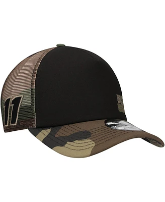 New Era Men's Black/Camo Denny Hamlin Trucker 9FORTY Adjustable Hat