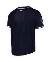 Pro Standard Men's Navy Georgia Tech Yellow Jackets Mesh Full-Button Replica Baseball Jersey