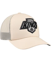 Mitchell & Ness Men's Cream Los Angeles Kings Foam Front Trucker Adjustable Hat