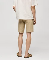 Mango Men's Drawstring Detail Bermuda Shorts