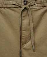 Mango Men's Drawstring Detail Cotton Shorts