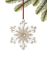 Holiday Lane Christmas Glitters Snowflake Ornament, Created for Macy's