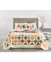 Charter Club Lattice Artisan Cotton Quilt, Full/Queen, Exclusively at Macy's