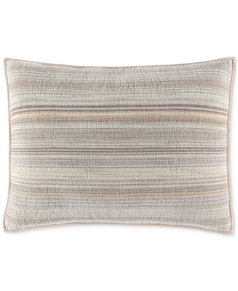 Charter Club Chantarelle Yarn-Dyed Cotton Sham, Standard, Exclusively at Macy's