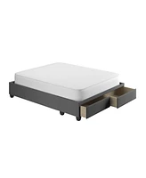 Boyd Sleep Modena Upholstered Platform Bed Frame with Storage Drawers