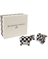 Mackenzie-Childs Cow Salt & Pepper Shaker Set