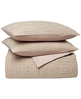 Closeout! Oake Concentric Square Matelasse 3-Pc. Comforter Set, King, Exclusively at Macy's