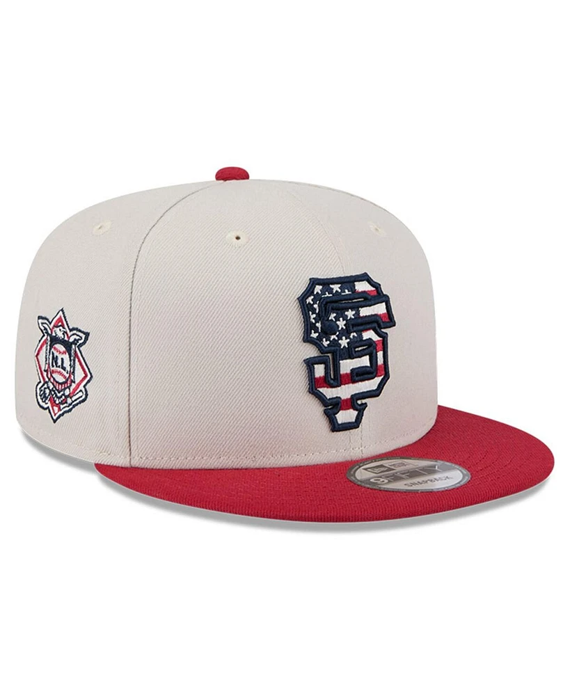 New Era Men's Red San Francisco Giants 2024 Fourth of July 9FIFTY Snapback Hat