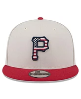 New Era Men's Red Pittsburgh Pirates 2024 Fourth of July 9FIFTY Snapback Hat