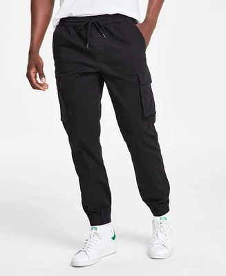 Sun + Stone Men's Garment-Dyed Cargo Jogger Pants, Created for Macy's