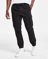 Sun + Stone Men's Garment-Dyed Cargo Jogger Pants, Created for Macy's