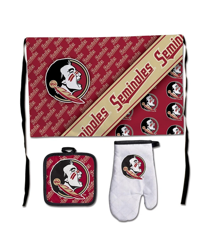 WinCraft Florida State Seminoles 3-Piece Barbecue Set