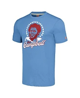 Homage Men's Earl Campbell Heathered Light Blue Houston Oilers Caricature Retired Player Tri-Blend T-Shirt