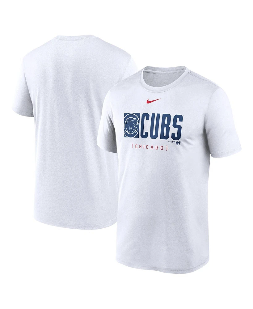 Nike Men's White Chicago Cubs Knockout Legend Performance T-Shirt