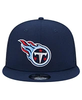 New Era Men's Navy Tennessee Titans Main Trucker 9FIFTY Snapback Hat