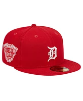 New Era Men's Red Detroit Tigers Logo 59FIFTY Fitted Hat