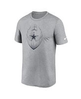 Nike Men's Heather Gray Dallas Cowboys Primetime Legend Icon Performance T-Shirt