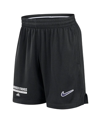 Nike Men's Black Tcu Horned Frogs 2024 Sideline Mesh Shorts