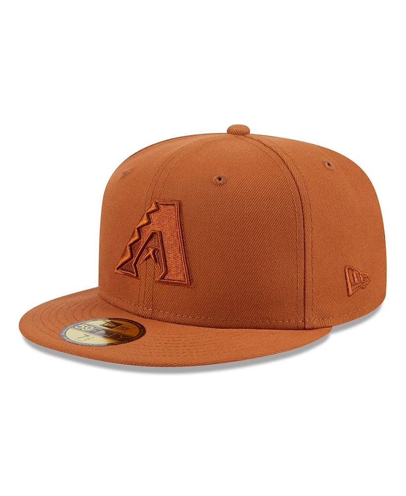 New Era Men's Brown Arizona Diamondbacks Spring Color 59FIFTY Fitted Hat