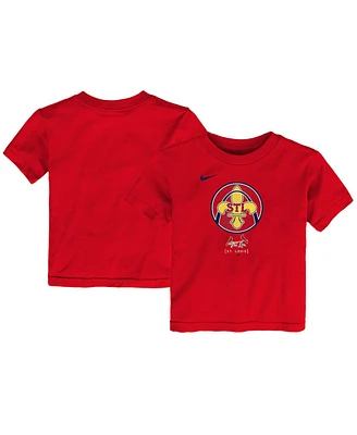 Nike Toddler Boys and Girls Red St. Louis Cardinals 2024 City Connect Large Logo T-Shirt