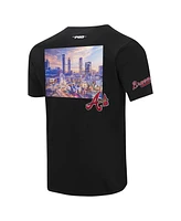 Pro Standard Men's Black Atlanta Braves Cityscape T-Shirt