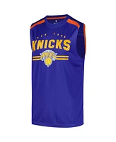 Fanatics Men's Blue New York Knicks Birdseye Muscle Tank Top