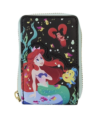 Loungefly The Little Mermaid 35th Anniversary Life Is The Bubbles Accordion Wallet