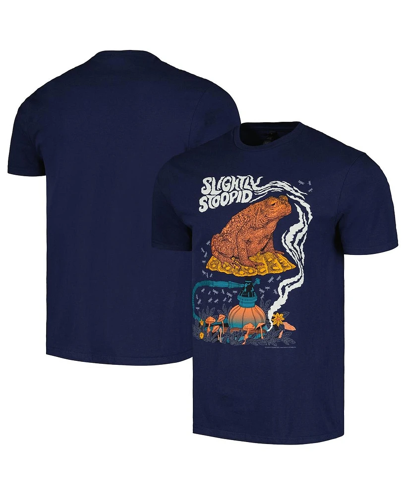 HiFi Entertainment Men's and Women's Navy Slightly Stoopid Smoking Toad T-Shirt