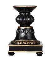 Regency Hill Traditional Accent Table Lamp 12" High Dark Bronze Brown Amber Mosaic Glass Uplight Shade Decor for Bedroom Living Room Nightstand Bedsid