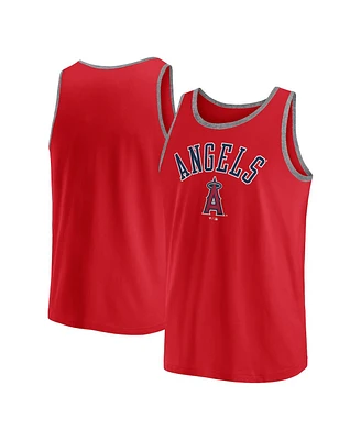 Fanatics Men's Red Los Angeles Angels Bet Tank Top