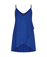 City Chic Women's Shine Hi Lo Cami Top