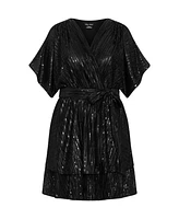 City Chic Women's Frida Sparkle Dress