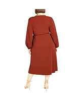 City Chic Plus Size Wrap Hayden Dress