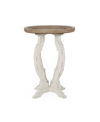 Simplie Fun Enchanting French Country Accent Table with Hourglass Base