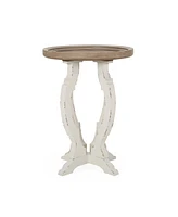 Simplie Fun Enchanting French Country Accent Table with Hourglass Base