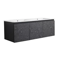48'' Floating Wall-Mounted Bathroom Vanity & Soft-Close Cabinet Door, Kd-Package