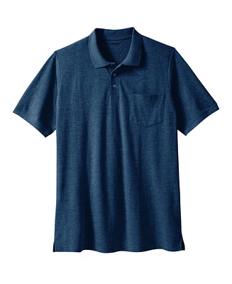 Liberty Blues Big & Tall by KingSize Longer-Length Shrink-Less Pique Polo