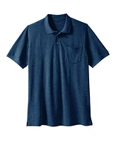 Liberty Blues Big & Tall by KingSize Longer-Length Shrink-Less Pique Polo