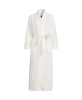 Lands' End Plus Cozy Plush Long Wrap Robe