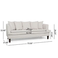 Streamdale Furniture 3-Seater Beige Sofa Comfortable, Stylish, and Spacious