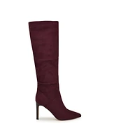 Nine West Women's Perino Pointy Toe Stiletto Heel Knee High Boots