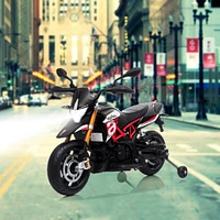 Streamdale Furniture Aprilia-Designed Electric Motorcycle with Training Wheels and MP3 Player