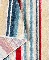 Town & Country Living Rio Multicolor Stripe 7'10"x10'2" Area Rug