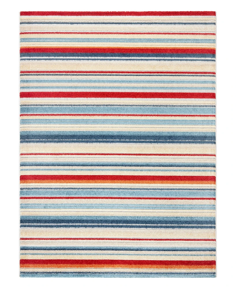 Town & Country Living Rio Multicolor Stripe 7'10"x10'2" Area Rug