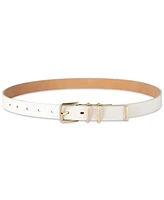 Calvin Klein Women's Modern Mixed-Media Skinny Belt