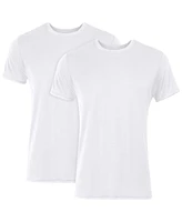 Hanes Originals Ultimate Men's SuperSoft Crewneck T-Shirts, White, 2-Pack