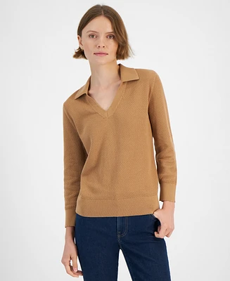 Tommy Hilfiger Women's Johnny-Collar Sweater