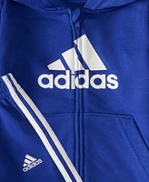 adidas Baby Boys Two-Piece Hooded Fleece Jacket Jogger Set