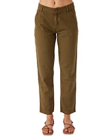 O'Neill Juniors' Kree Cotton High-Rise Cargo Pants