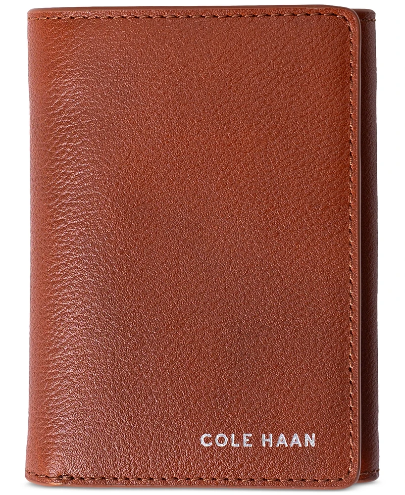 Cole Haan Men's Rfid Boxshine Trifold Logo Wallet